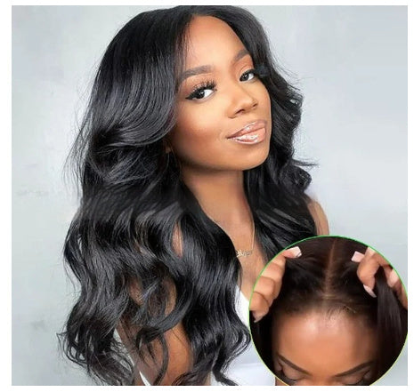 Glueless Body Wave Human Hair Wig – Glue-Free Cap – Natural Hairline – 100% Human Hair