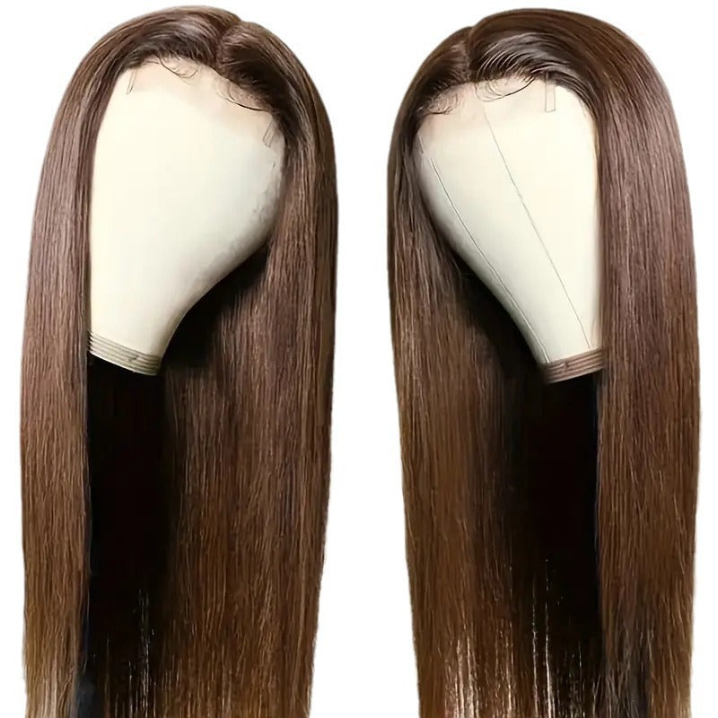 Dark Brown,Wine red,black Lace Wig – 100% Remy Human Hair – Invisible Lace & All-Day Comfort