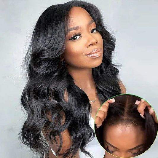 Glueless Body Wave Human Hair Wig – Glue-Free Cap – Natural Hairline – 100% Human Hair