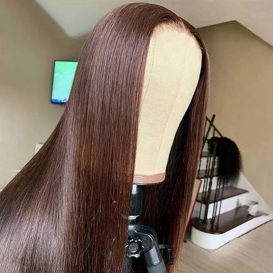 Dark Brown,Wine red,black Lace Wig – 100% Remy Human Hair – Invisible Lace & All-Day Comfort